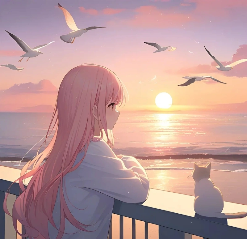 ảnh hoàng hôn anime 6