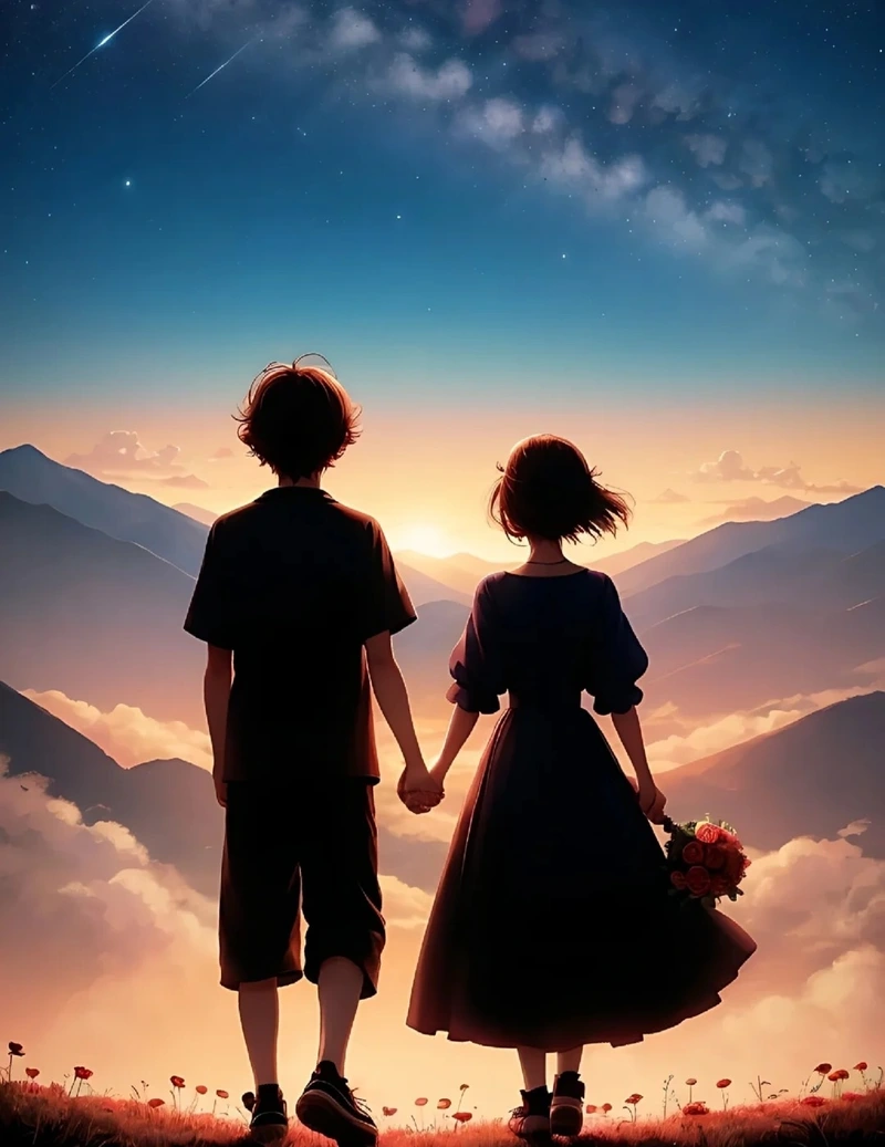 ảnh nắm tay anime 17