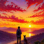 ảnh thiên nhiên anime 4k hồ nước