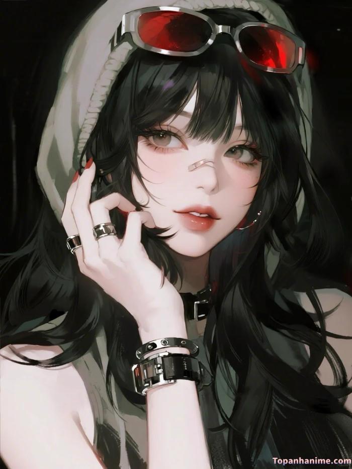 anime girl lạnh lùng cá tính bí ẩn