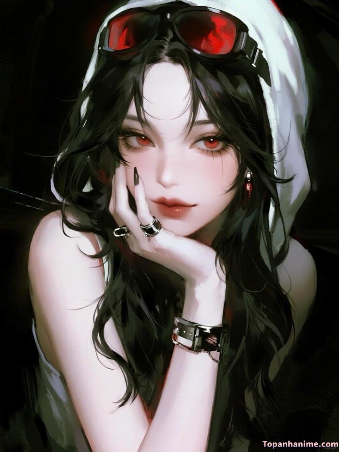 anime girl lạnh lùng cá tính sang chảnh