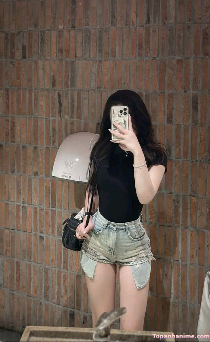 gái xinh che mặt thoại