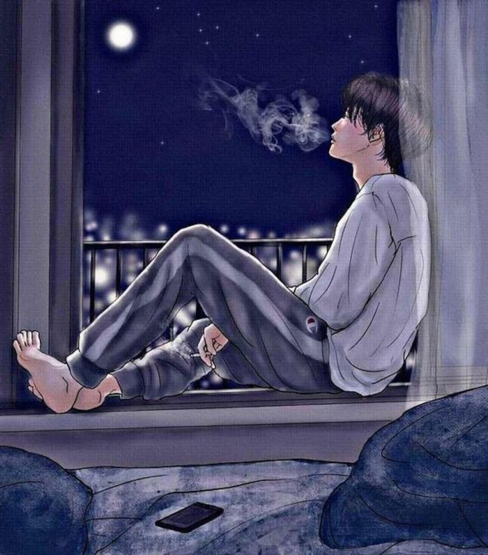 hình ảnh anime buồn lặng yên