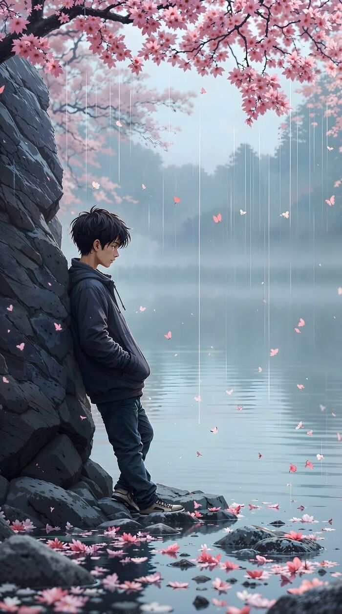 hình ảnh anime buồn về tình yêu đơn phương