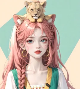 hình ảnh cung sư tử nữ anime 30