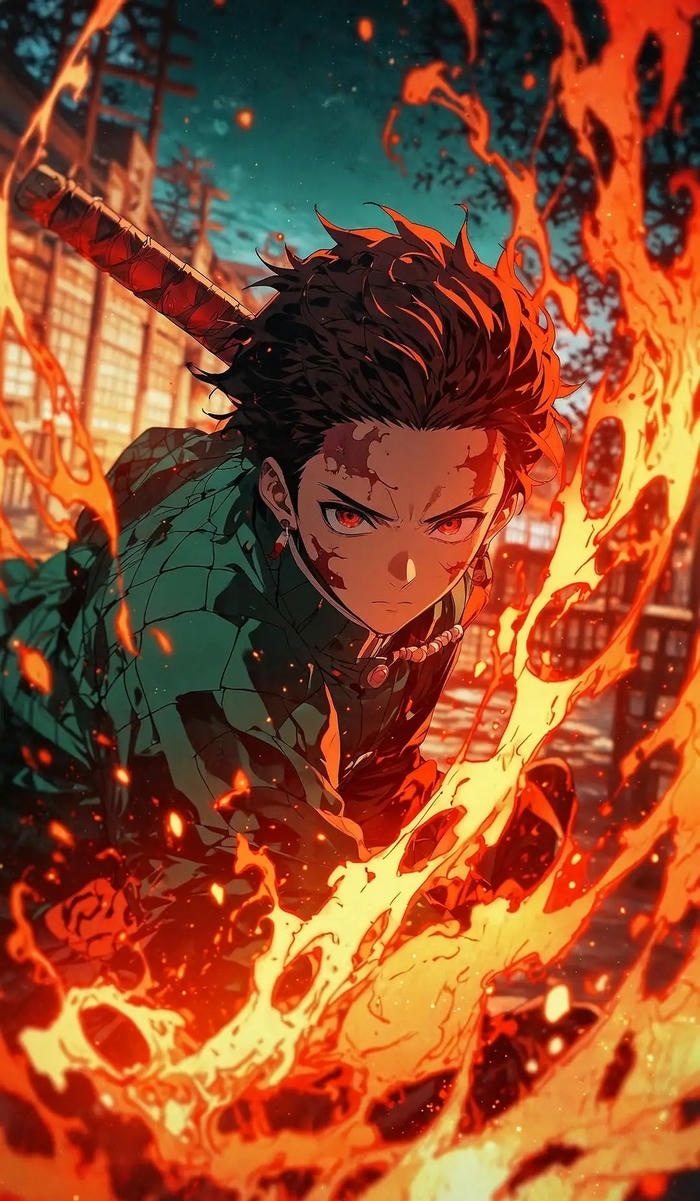 hinh nen Tanjiro Kamado ngầu