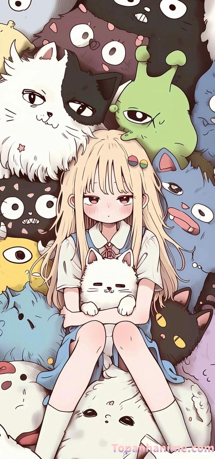 hinh nen anime nu cute