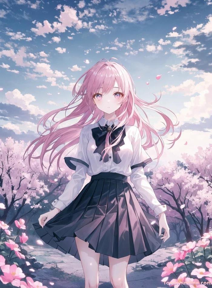 hình nền anime nữ đáng yêu