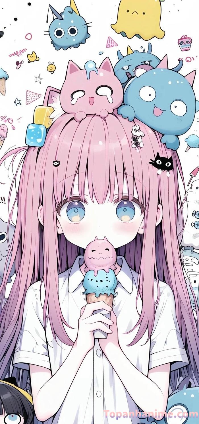 hình nền cute chibi nữ