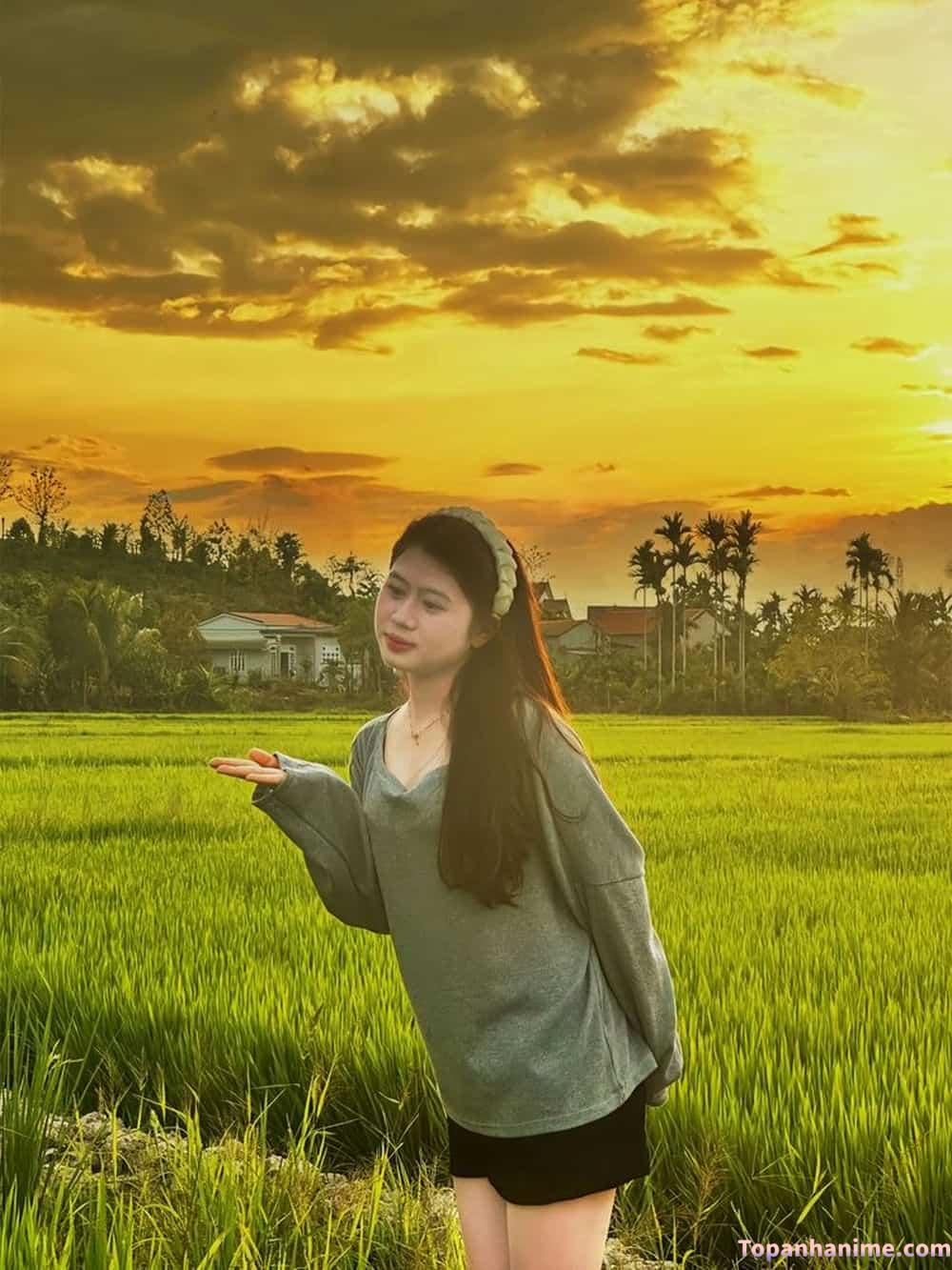 Ảnh gái quê giản dị