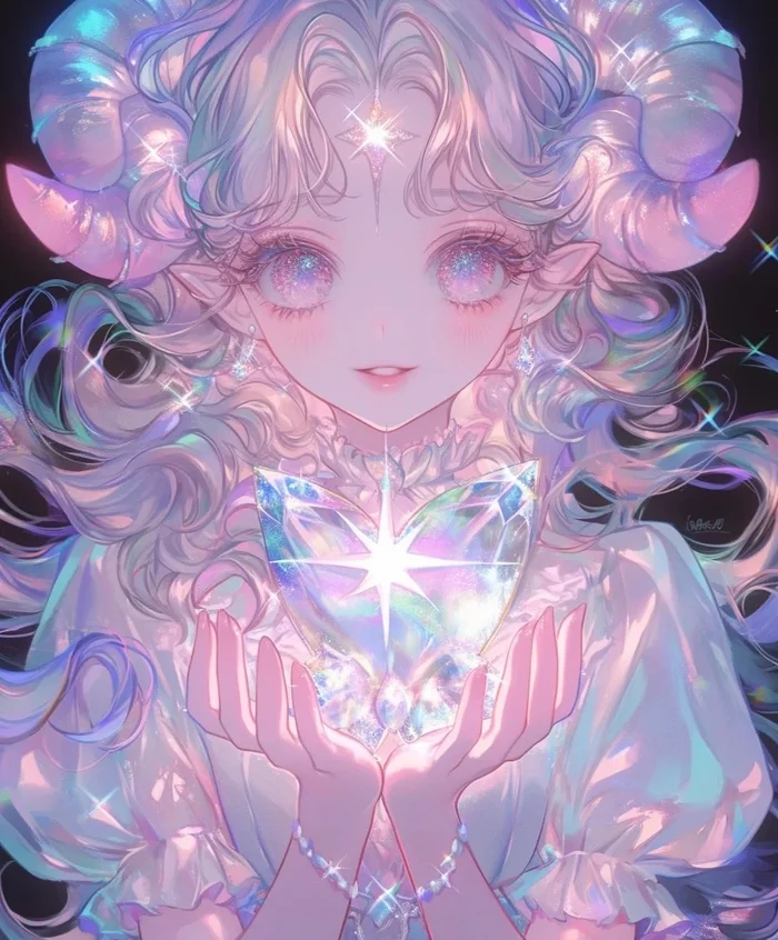 ảnh anime cung bạch dương nữ