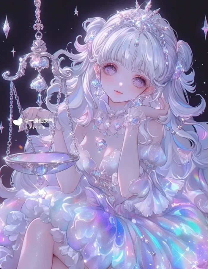 ảnh anime cung thiên bình nữ