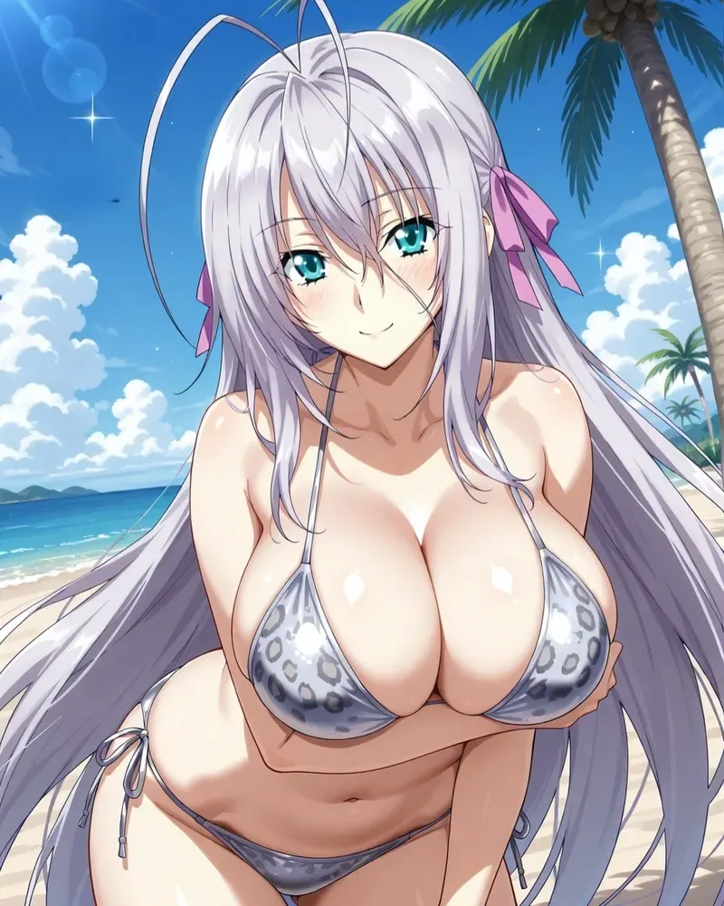 ảnh anime girl tóc trắng 15
