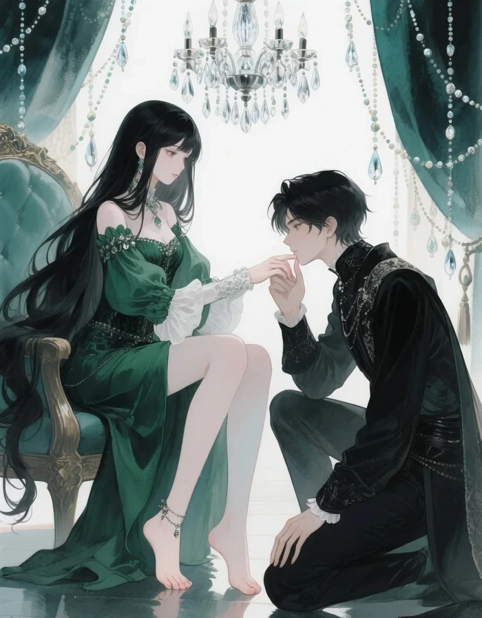 ảnh anime màu xanh lá cây 17