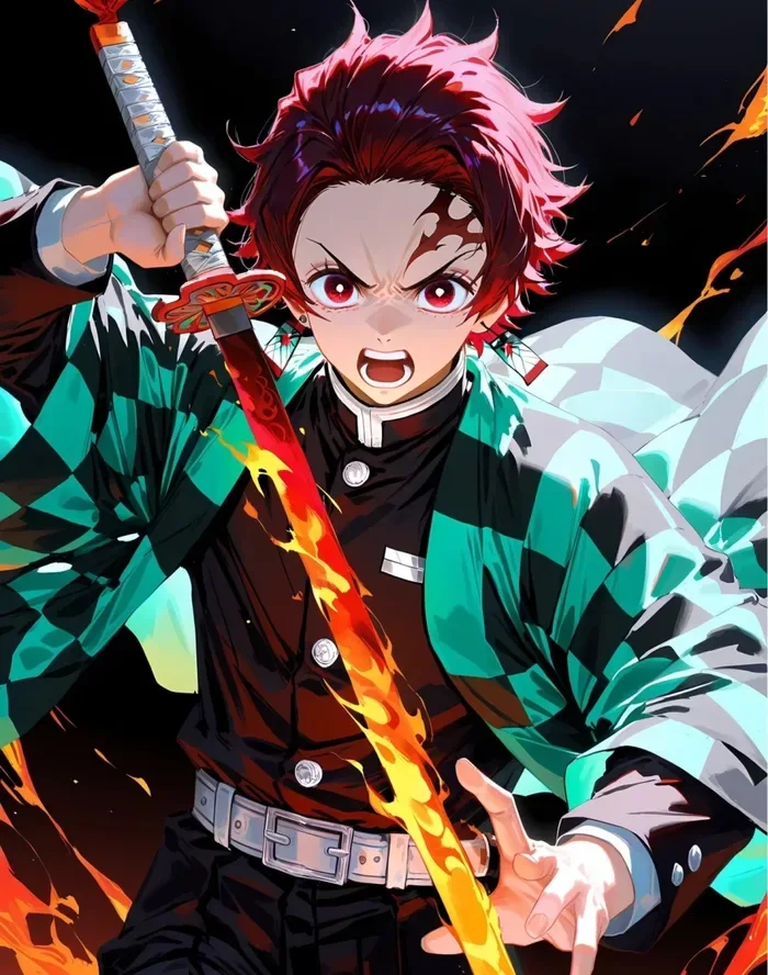 ảnh anime nam cầm kiếm katana 18