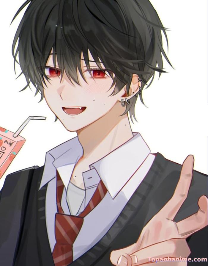 ảnh anime nam học sinh cute
