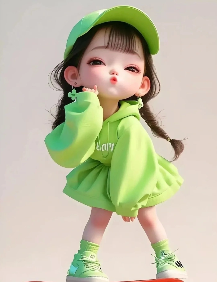 ảnh anime nam màu xanh lá cây