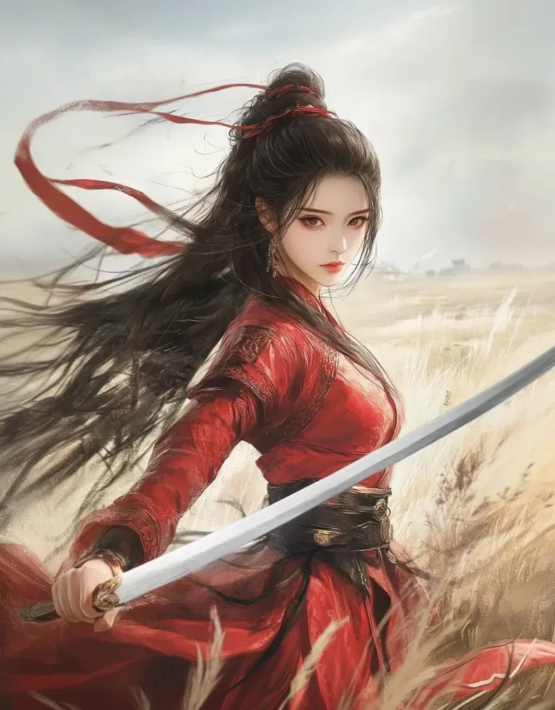 ảnh anime nữ cầm kiếm 10