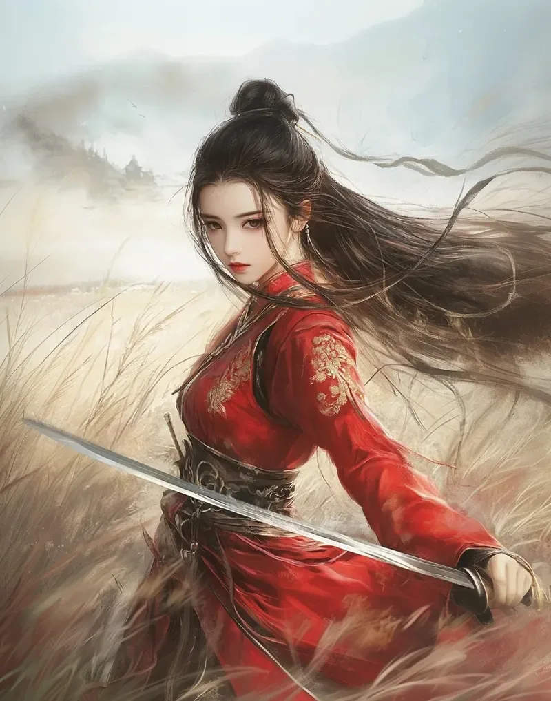 ảnh anime nữ cầm kiếm 11