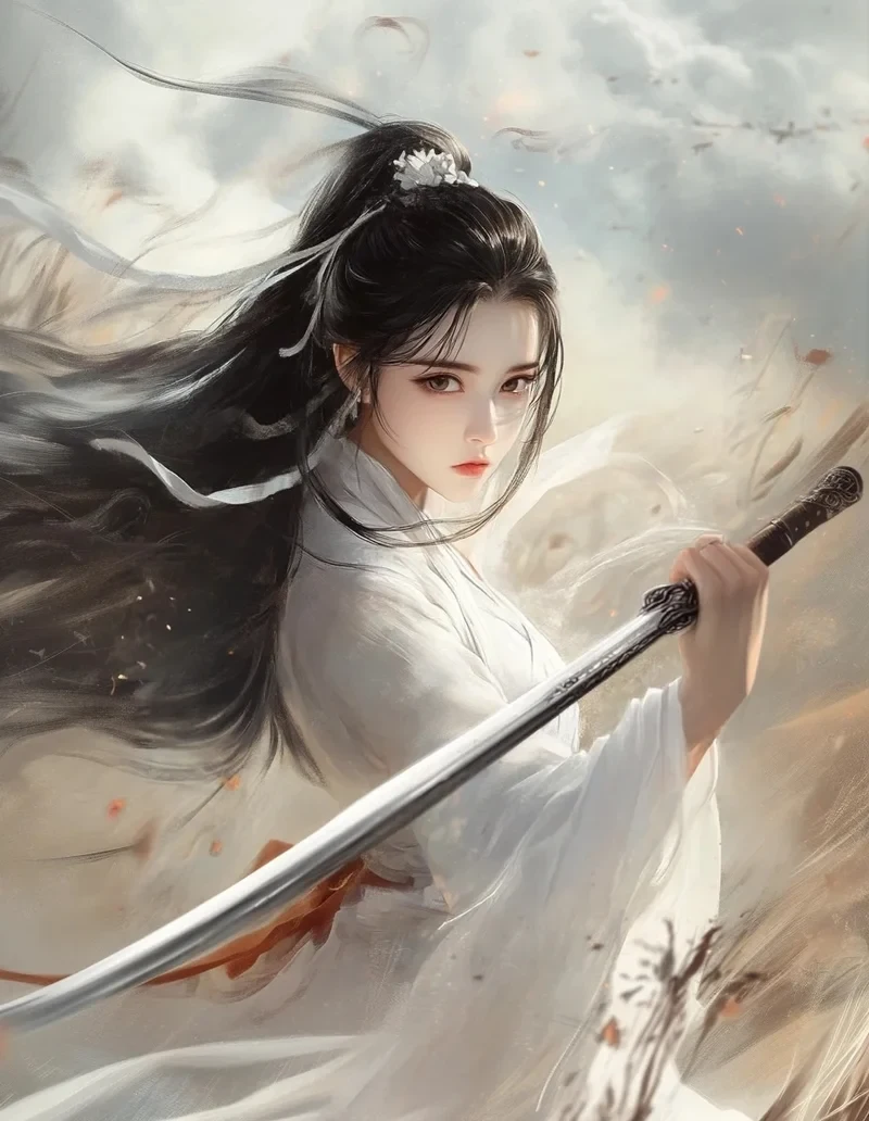 ảnh anime nữ cầm kiếm 13