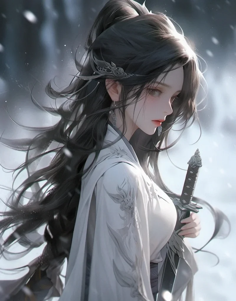 ảnh anime nữ cầm kiếm 8