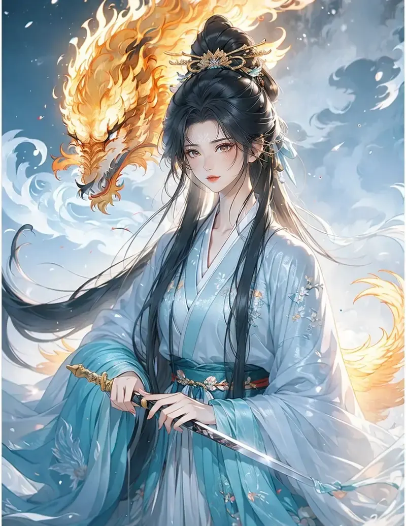 ảnh anime nữ cầm kiếm 9