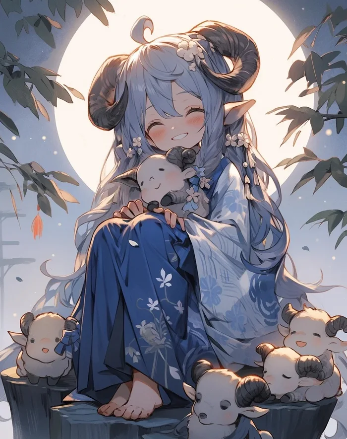 ảnh anime nữ cung bạch dương