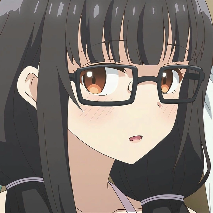 ảnh anime nữ đeo kính