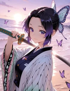 ảnh anime nữ ngầu lạnh lùng cầm kiếm