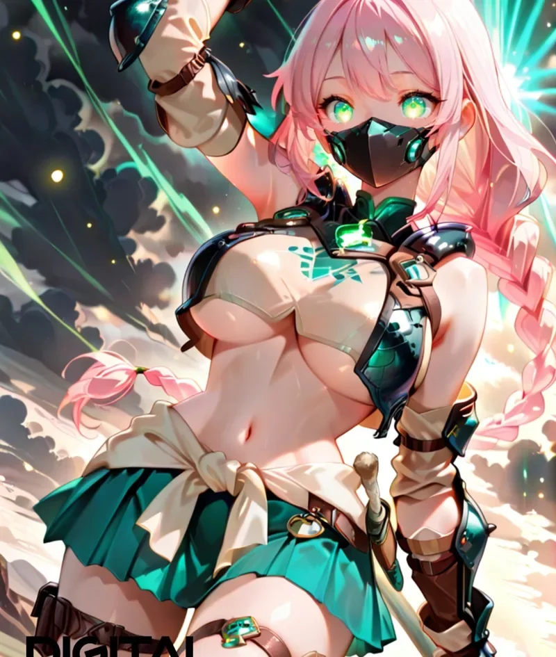 ảnh anime nữ tóc hồng 1