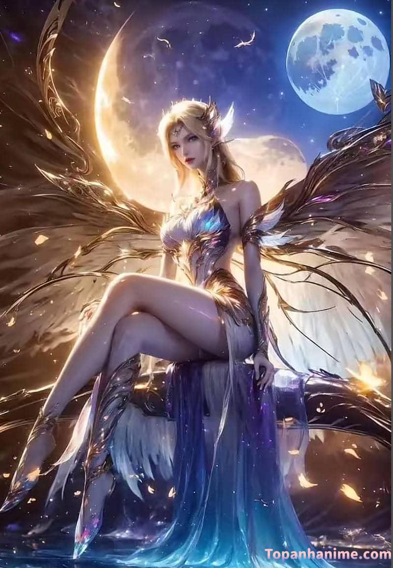 ảnh anime thiên thần nữ