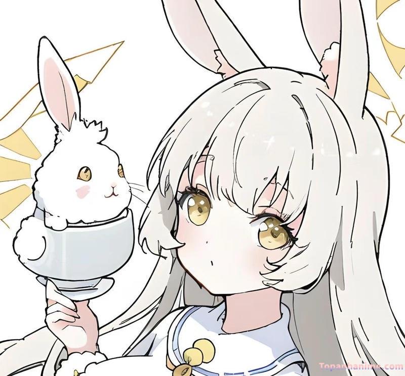 ảnh anime thỏ chibi cute