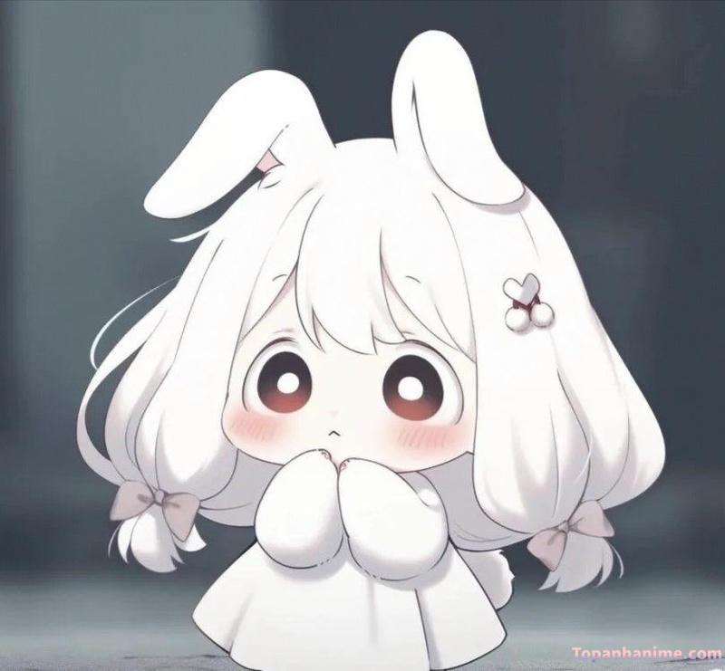 ảnh anime thỏ chibi siu iu