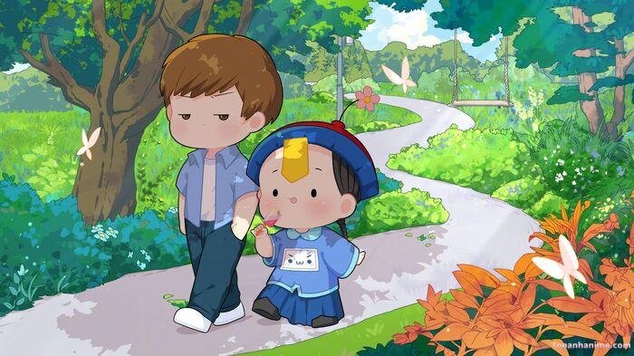 ảnh cương thi chibi đi dạo