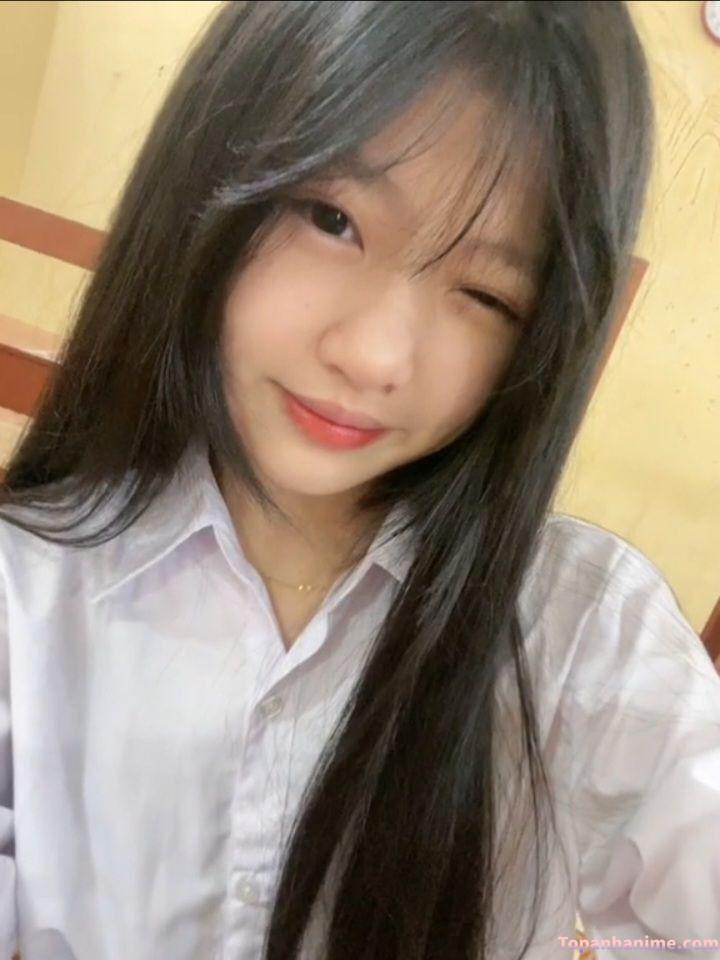 ảnh gái mặt mộc hiền lành