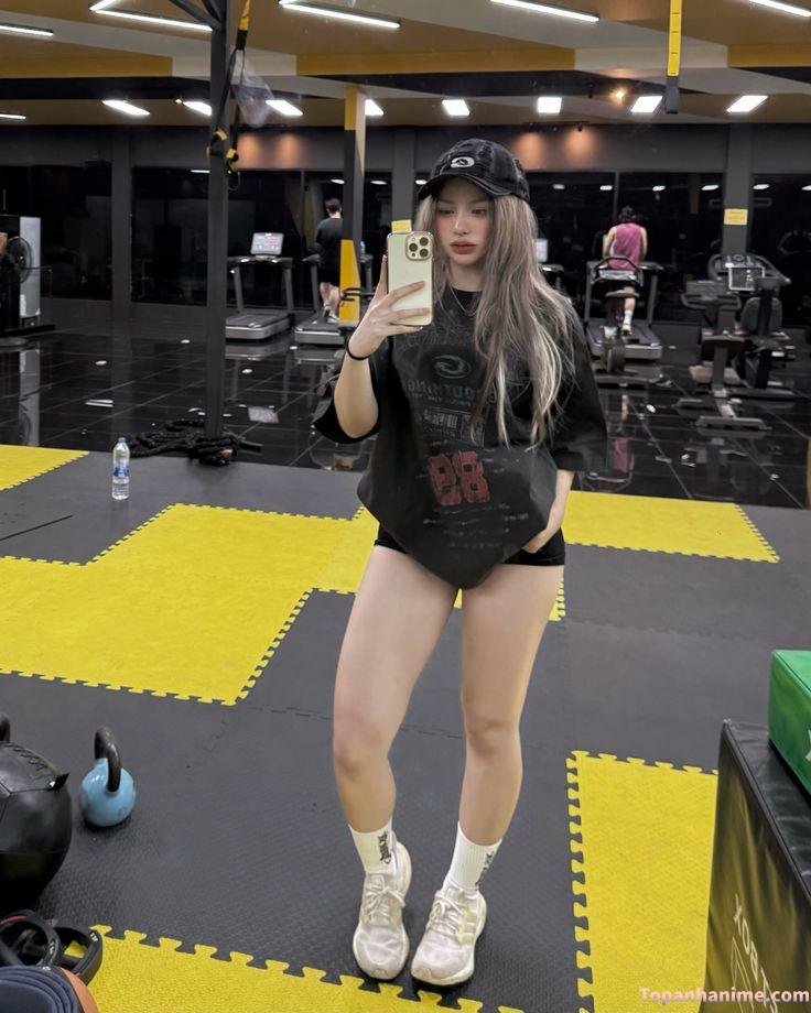ảnh gái tập gym đẹp