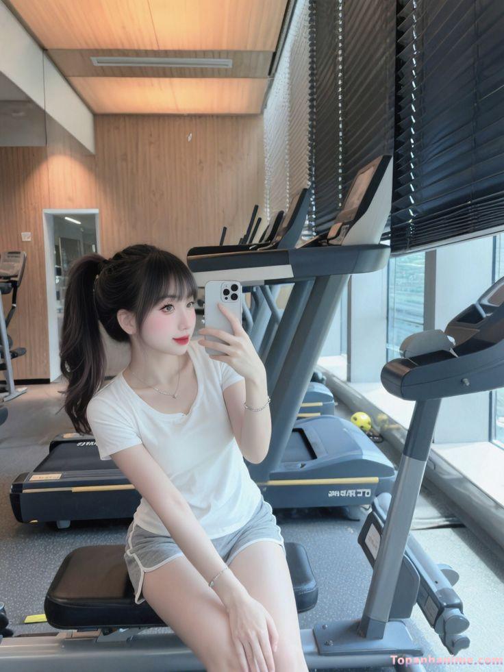 ảnh gái tập gym xinh
