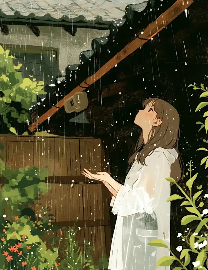 ảnh mưa buồn anime 1