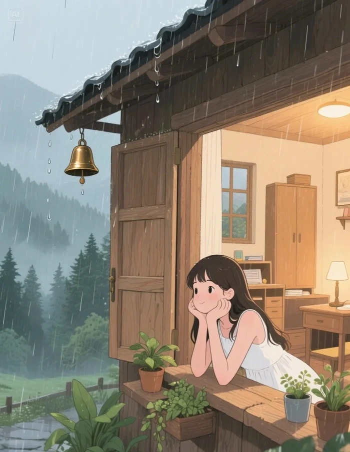 ảnh mưa buồn anime 10