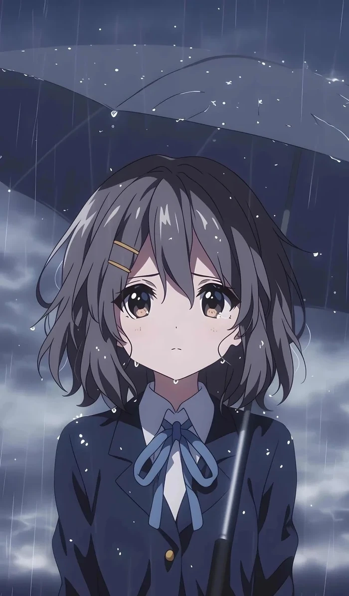 ảnh mưa buồn anime 18