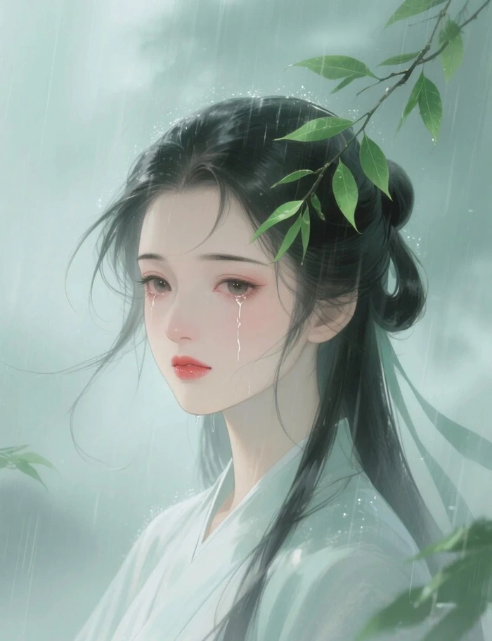 ảnh mưa buồn anime 23