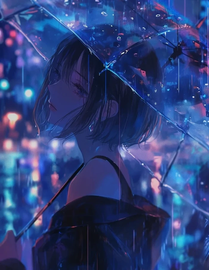 ảnh mưa buồn anime 26