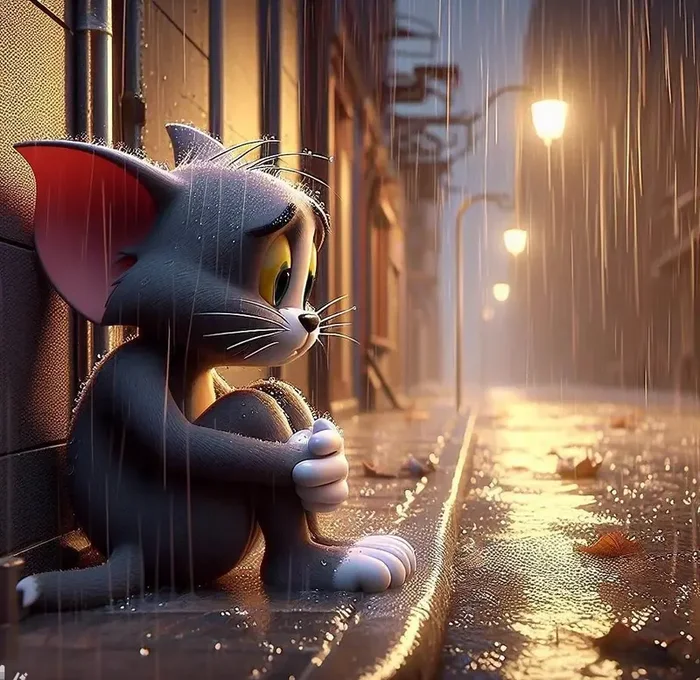 ảnh mưa buồn anime 4