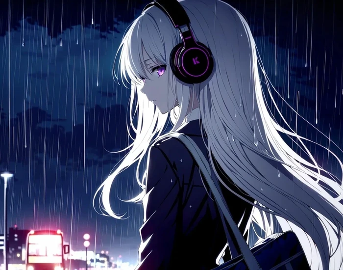 ảnh mưa buồn anime 6