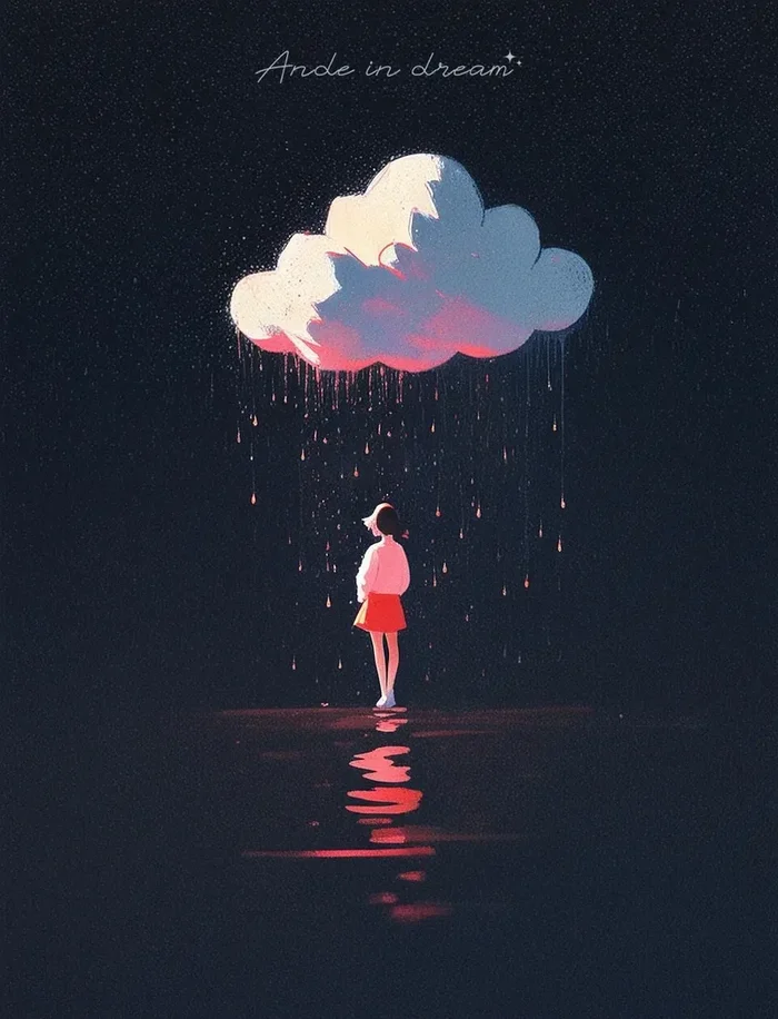 ảnh mưa buồn anime