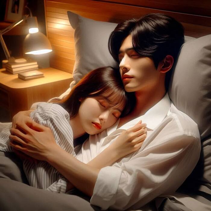 ảnh ôm người yêu ngủ full