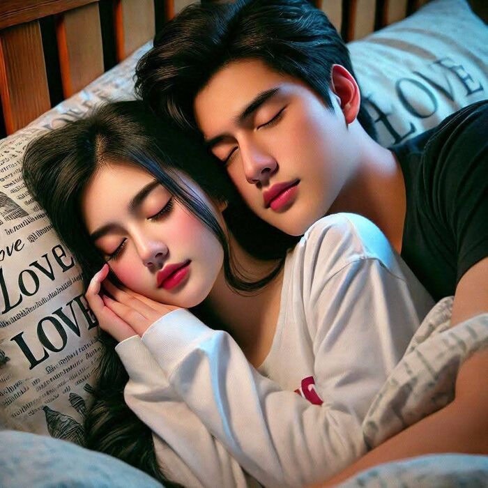 ảnh ôm người yêu ngủ hd