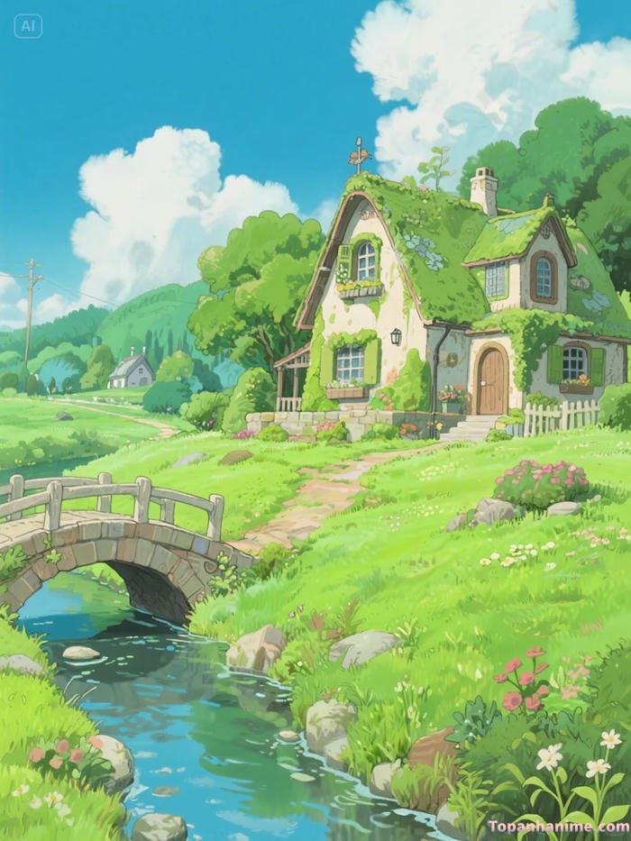 ảnh phong cảnh anime buổi sáng