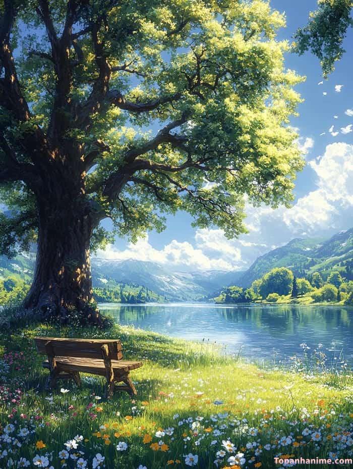 ảnh phong cảnh anime lãng mạn