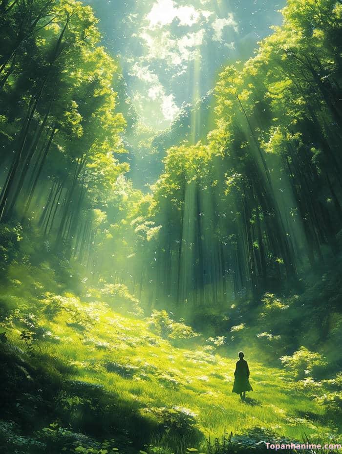 ảnh phong cảnh anime mùa đông